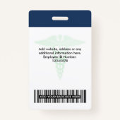 Logo-Foto für Ihr Gesundheitsunternehmen Ausweis (Rückseite)