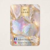 Logo-Foto gegen opal-goldenes Ohrenschmuck-Foto (Vorderseite)