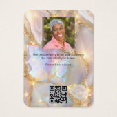 Logo-Foto gegen opal-goldenes Ohrenschmuck-Foto (Rückseite)