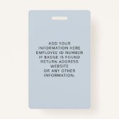 Logo-Foto-ID Blau Ausweis (Rückseite)