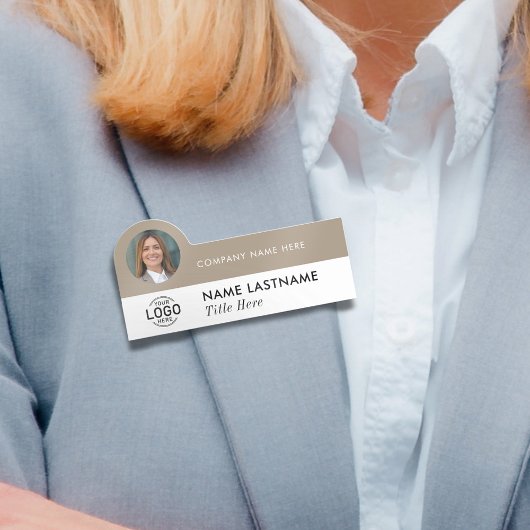Logo-Foto-ID Modernes Unternehmen in der Region Be Namensschild