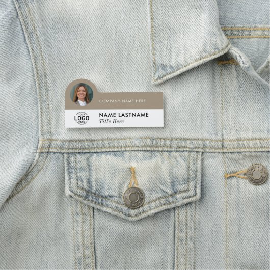 Logo-Foto-ID Modernes Unternehmen in der Region Be Namensschild (Beispiel)