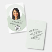 Logo-Foto-ID-Seite Grün Ausweis (Vorder- & Rückseite)