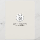 Logo-Foto Innenarchitekt Professional Flyer (Hinten)