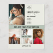 Logo-Foto Marketing Grün Flyer (Vorne)