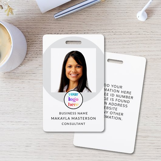 Logo-Foto-Mitarbeiter-ID Ausweis