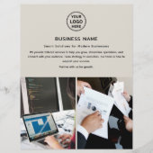 Logo-Foto Moderner Beruflicher Flyer (Vorne)