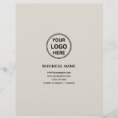 Logo-Foto Moderner Beruflicher Flyer (Hinten)