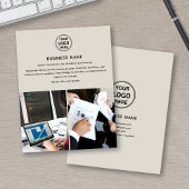 Logo-Foto Moderner Beruflicher Flyer
