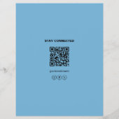 Logo-Foto QR Blau Kinderklinik Flyer (Hinten)