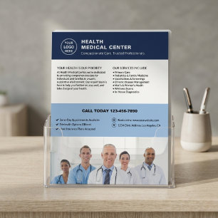 Logo-Foto QR-Code der Klinik für Gesundheitsversor Flyer
