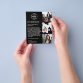 Logo-Foto QR Modernes Black Corporate Business Flyer (Gruppe)