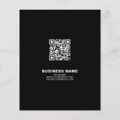 Logo-Foto QR Modernes Black Corporate Business Flyer (Hinten)