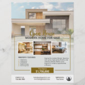 Logo Foto Real Anwesen Open House Vorlage Flyer (Vorne)
