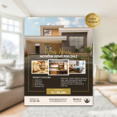 Logo Foto Real Anwesen Open House Vorlage Flyer