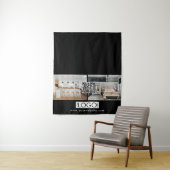 Logo Foto Table Runner Banner Real Anwesen QR Code Wandteppich (Beispiel)