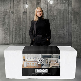 Logo Foto Table Runner Banner Real Anwesen QR Code Wandteppich