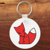 Logo-Fox (rot) Schlüsselanhänger (Vorderseite)