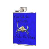 Logo "Funny Catching Crabs" Flachmann (Links)