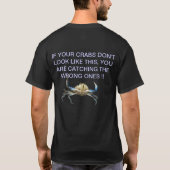 Logo "Funny Catching Crabs" T-Shirt (Rückseite)