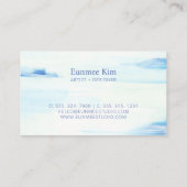 Logo für Abstrakte Blu- und Mini-Kunst Visitenkarte (Rückseite)