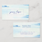 Logo für Abstrakte Blu- und Mini-Kunst Visitenkarte (Vorne/Hinten)