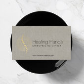 Logo für Abstrakte Chiropraktikumkreise auf Linken Visitenkarte