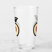 Logo für Apple & Heart Black & Red Food zum Vergrö Glas (Links)