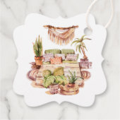 Logo für Aquarellbilder | Business Hang Tag Geschenkanhänger (Rückseite)