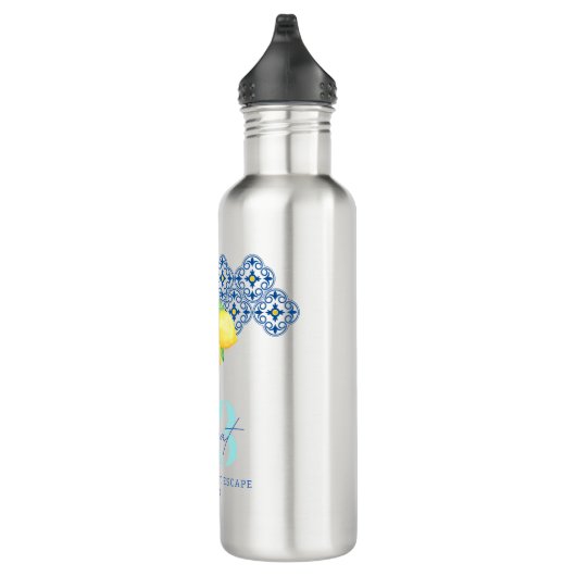 Logo für Aquarellfarben Lemon Mediterranean Tile C Edelstahlflasche (Rechts)