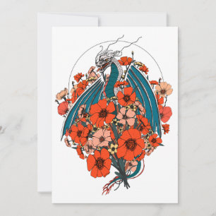 Logo für asiatische Drachen Einladung