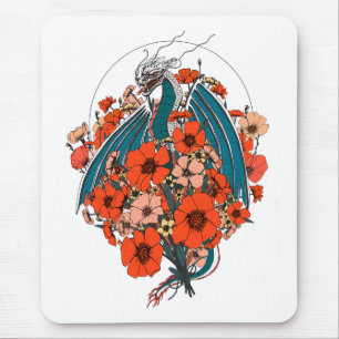 Logo für asiatische Drachen Mousepad