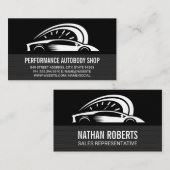 Logo für Auto | Leistung Visitenkarte (Vorne/Hinten)