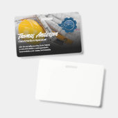 Logo für Baufahrzeuge | Blueprints Ausweis (Vorder- & Rückseite)