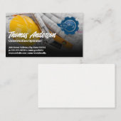 Logo für Baufahrzeuge | Blueprints Visitenkarte (Vorne/Hinten)