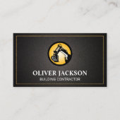 Logo für Baufahrzeuge | Entwicklung von Immobilien Visitenkarte (Vorderseite)