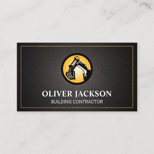 Logo für Baufahrzeuge | Entwicklung von Immobilien Visitenkarte (Vorderseite)