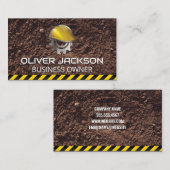 Logo für Bauhutten | Dirt | Vorsicht Visitenkarte (Vorne/Hinten)