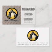 Logo für Baumaschinen | Steel Visitenkarte (Vorne/Hinten)