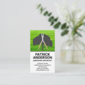 Logo für Baumhecke-Clippers | Graslandschaft Visitenkarte (Stehend Vorderseite)