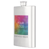 Logo für benutzerdefinierbare Unternehmen hier Vor Flachmann (Links)