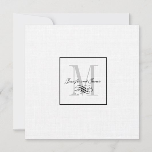 Logo für benutzerdefinierte Einladungen für Hochze (Vorderseite)