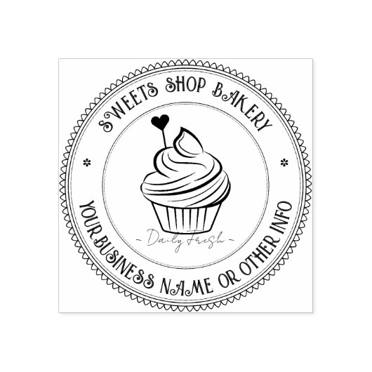 Logo für benutzerdefinierte Geschäftsbereiche | Ni Gummistempel (Prägung)