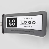 Logo für benutzerdefinierte graue Unternehmen Golf Headcover (Vorderseite)