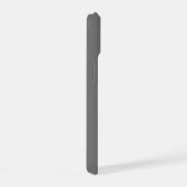 Logo für benutzerdefinierte graue Unternehmen iPhone 15 Hülle (Rechte Seite)