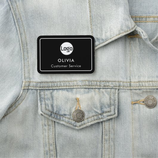 Logo für benutzerdefinierte Mitarbeiter, Namensschild (Beispiel)