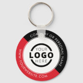 Logo für benutzerdefinierte Red Promotions-Unterne Schlüsselanhänger (Vorderseite)