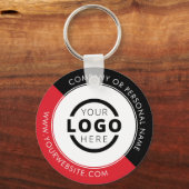 Logo für benutzerdefinierte Red Promotions-Unterne Schlüsselanhänger (Vorderseite)
