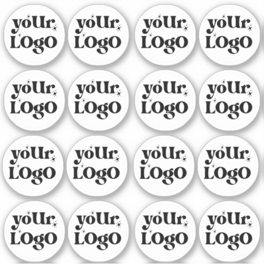 Logo für benutzerdefinierte Unternehmen Aufkleber (Vorderseite)