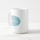 Logo für benutzerdefinierte Unternehmen - Geschenk Kaffeetasse (Vorderseite Links)